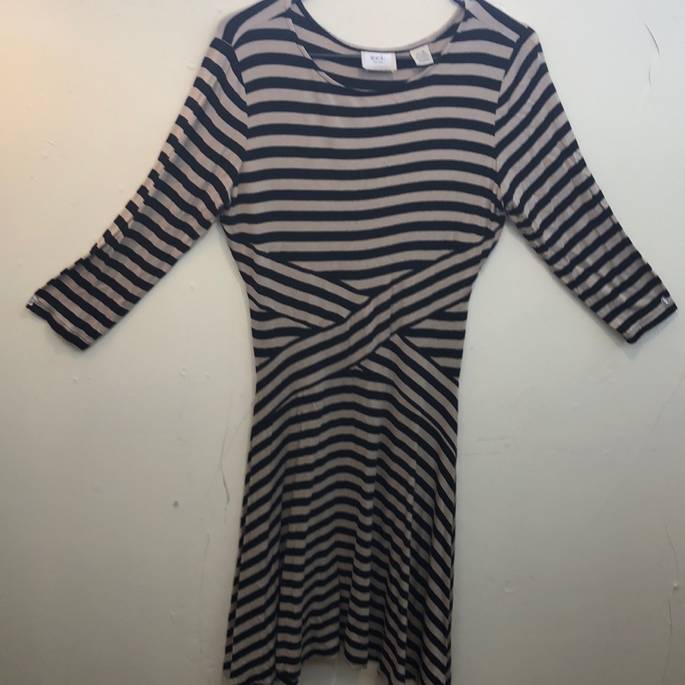 Long sleeve striped dress